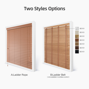 ZSTARR fabbrica OEM ODM eco-friendly decorazione per la casa senza fili in <span class=keywords><strong>legno</strong></span> veneziane 2 "lamelle da 2 pollici tende in <span class=keywords><strong>legno</strong></span> finto per finestra - Product Image 4