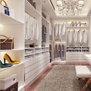 Meubles de chambre à coucher, armoire combinée italienne de qualité supérieure, organisateur de placard blanc, double dressing, rangement pour vêtements, étagère de rangement pour la chambre - Product Image 6