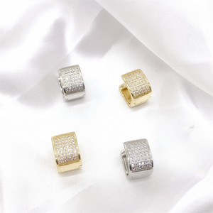 <b>Cuff</b> <b>Earrings</b> Geometric Square Gold Micro Insert Zircon Inlay Party Fashion Jewelry - Product Image 3