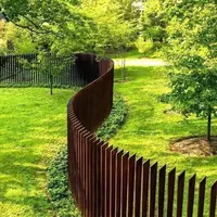 Corten Steel Garden Fence Panels, Screen, Metal Panel Fence