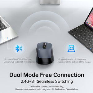 เมาส์ AI Voice Mouse รุ่น OVER SEA Overseas Edition ออกแบบตามหลักสรีรศาสตร์ สำหรับงานเขียนและวาดภาพ พร้อมฟังก์ชั่นแปลภาษาอัตโนมัติ โหมดคู่ - Product Image 2