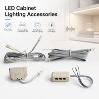 Câble d'extension pour éclairage sous-meuble, connecteur JST Dupont mâle-femelle 2 broches 3 broches pour éclairage de meubles 12V 24V 91205-22