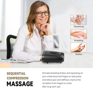 Máquina masajeadora de manos con calor Masajeador de manos eléctrico inalámbrico para artritis CINCOM Compresión de aire Masajeador de manos y palma - Product Image 2