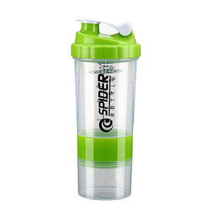 Tasse shaker en plastique de 16oz, triple poudre de protéine, tasse d'eau de sport de fitness LOGO, tasse cadeau sans BPA - Product Image 3