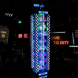 Illuminated Cocktail Glass Holder Stainless Steel Multi Tiered For Bar KTV Nightclub Party Display Rack - Product Image 3