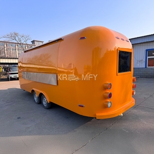 Popular <b>Rolling</b> Cart Caravan Restaurant Coffee Mobile <b>Ice</b> <b>Cream</b> Trailer Commercial Service Window Food Truck - Product Image 5