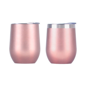 12OZ Stainless Steel Vacuum Insulated <strong>Wine</strong> <strong>Tumbler</strong> Cups Coffee Swig Mug with Lid - Product Image 2