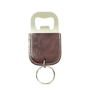 Custom Logo <b>Personalized</b> Laser Engraved Custom Logo Wholesale Pu Leather Bottle Opener <b>Keychain</b> - Product Image 6