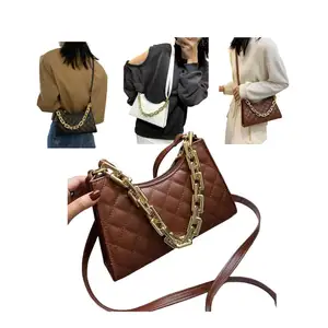 Professional Supplier Plaid Shoulder Bags For Women Chain Handle Held Quilted Luxury Bags for Women