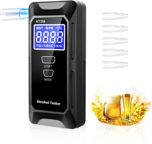 Fabrikverkauf Tragbarer Atemalkoholtester mit 0,001% BAC-Empfindlichkeit, 0,00-2,00 BAC-Messbereich, 2,0 Zoll LCD-Display, 50 Testaufzeichnungen - Product Image 5
