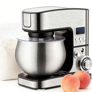 Nouveau <span class=keywords><strong>Robot</strong></span> de Cuisine Populaire : Batteur à Gâteau, Mélangeur à Boissons et Batteur à Œufs avec Bol de 5L et Mixeur sur Socle - Product Image 4