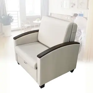 Chaise pliante médicale de l'hôpital lit de préposé bureau luxueux lit inclinable canapé-chaise