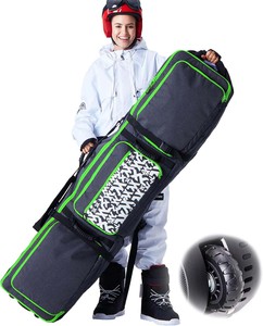 Échantillon gratuit Sac de snowboard rembourré personnalisé 165 cm 155 cm Sac d'équipement de snowboard avec grande poche imperméable - Product Image 1