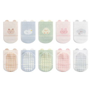 Chaussettes <span class=keywords><strong>bateau</strong></span> d'été fines et mignonnes pour bébé, en maille, motif dessin animé, sans coutures, antidérapantes et respirantes pour tout-petits - Product Image 5