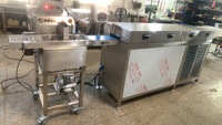 Nouvelle machine à tempérer le chocolat en acier inoxydable 304, machine à enrober les biscuits, contrôle précis de la température, capacité de 2 m/minute