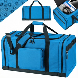 Bolsa de lona deportiva y de viaje multifuncional de alta resistencia de 90L con logotipo personalizado - Product Image 6