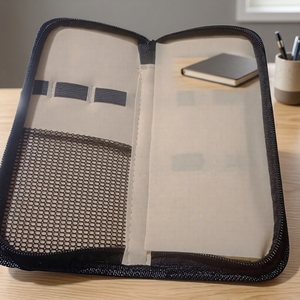 Bolsa de Almacenamiento Protectora para Herramientas de Barbería, Ecológica, Personalizable, con Cierre, de Cuero PU y ABS Reutilizable, para Salón de Belleza - Product Image 3