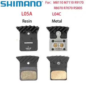 Plaquettes de frein <span class=keywords><strong>Shimano</strong></span> K05s <span class=keywords><strong>L05A</strong></span> L04C DEORE SLX XT en résine et métal avec ailettes de refroidissement Ice Tech pour VTT et route M8110 M7110 R9170 R8070 R7070 - Product Image 1