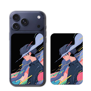 Pegatina Decorativa Rectangular para la Cubierta Trasera del iPhone con Diseño de Anime - Product Image 1