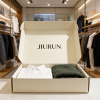 Boîte d'expédition de luxe en carton ondulé mat blanc ivoire avec logo personnalisé pour vêtements de mode de Noël et de fêtes