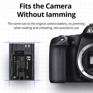Batterie au Lithium FB LP-E6NH pour Appareil <span class=keywords><strong>Photo</strong></span> 2400mAh avec Port Type-C à Charge Directe pour Canon EOS R5 R6 <span class=keywords><strong>90D</strong></span> 80D 70D 60D - Product Image 4