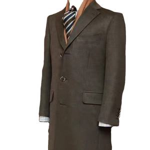 เสื้อคลุมกันหนาวสำหรับผู้ชาย,เสื้อโค้ทสีน้ำเงินเข้มสำหรับฤดูหนาวชุดแต่งงาน - Product Image 1