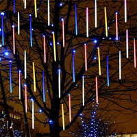 Noël Extérieur Rue Thème Décoration De Fête LED météore douche de neige stroboscope Étoile Scintillante Lumière D'effet