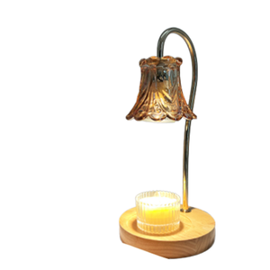 Calentador de Velas Eléctrico de Lujo para Mesita de Noche con Aroma a Madera y Velas Perfumadas Rosas - Venta al por Mayor - Product Image 1