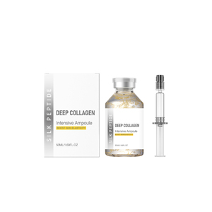Ampoule intensive au collagène et aux peptides de soie 50ml – Sérum visage pour raffermir, lifter, repulper, effet peau de verre, éclat et luminosité – Essence végétalienne - Product Image 1