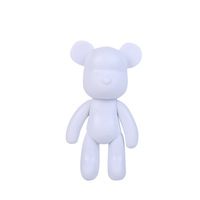Fluide ours bricolage jouet enfants créatif Graffiti cadeau bricolage jouet PVC maison fête décoration cadeau blanc 23cm hauteur fluide ours