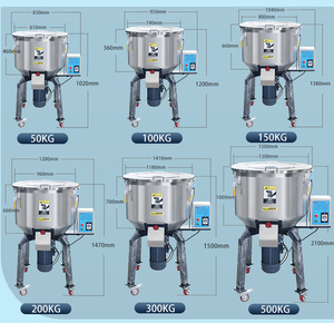 Máy trộn nhựa đứng công nghiệp 100-500kg |   Máy trộn màu tự động cho PVC/Hạt nhựa |   Thiết bị trộn hạt tốc độ cao - Product Image 3