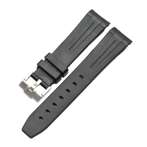 Plongée dédié <span class=keywords><strong>veryfit</strong></span> 20mm bracelet de montre en caoutchouc silicone Remplacement Courbe Fin Bande De Montre En Silicone - Product Image 3