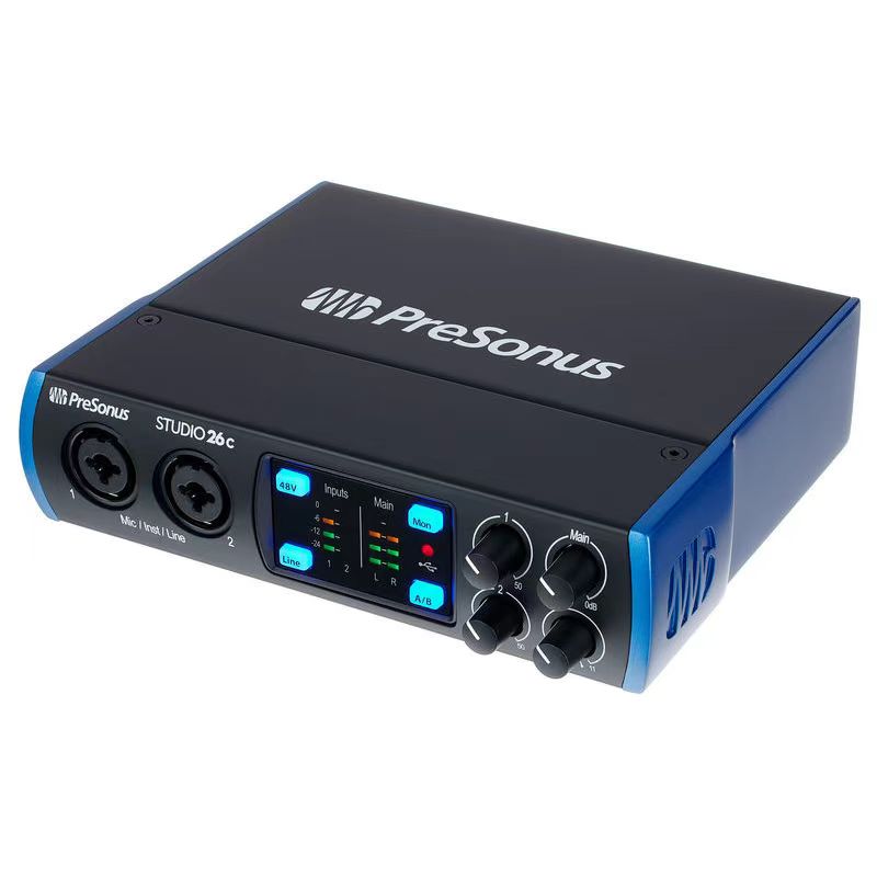 Studio24C/26C USB внешняя звуковая карта для записи пения и аранжировки музыкальных инструментов и аксессуаров
