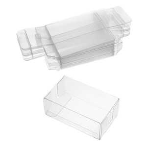 3.7 x 2.2 x 1.5 Inch Cakesicle Boxes Clear PET Candy Treat Box Ice Cream Packaging Box