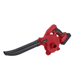 Soplador de hojas inalámbrico Uptop de 20V con batería, color rojo, para limpieza de jardín y hogar. - Product Image 1