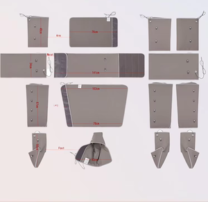 Traje de Presoterapia Profesional de Cuerpo Completo para Uso Doméstico, Dispositivo de Masaje para Contorno Corporal, Drenaje Linfático y Desintoxicación - Product Image 4