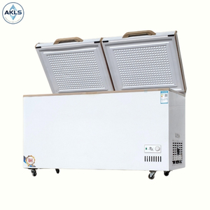 <span class=keywords><strong>Congélateur</strong></span> coffre <span class=keywords><strong>horizontal</strong></span> <span class=keywords><strong>commercial</strong></span> à grande capacité, à double porte, à température unique, à refroidissement direct, réglable, à ouverture par le haut - Product Image 1
