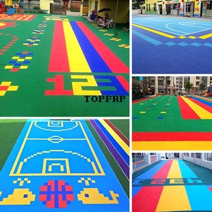 Kindergarten Suspended <b>Flooring</b> Basketball Court <b>Plastic</b> Floor Tiles - Product Image 6