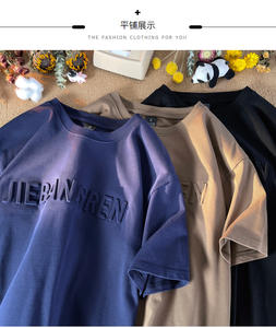 पुरुषों के लिए आकस्मिक पहनने वाले 3 डी-शर्ट कस्टम ब्रांड लोगो 100% प्रतिशत कपास टी शर्ट का प्रतीक पुरुष के लिए प्रिंट - Product Image 2