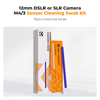 K&F CONCEPT 12mm Micro Four-Thirds 4/3 (MFT) Swab de nettoyage de capteur M43 pour tous les modèles de capteurs d'appareil photo M4/3
