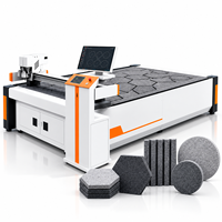 Machine de découpe numérique à couteau oscillant CNC haute précision pour panneaux muraux acoustiques en feutre PET