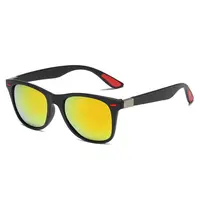 UV400 moda markalı polarize renksiz güneş gözlüğü yüksek kaliteli açık sportif TR90 moda erkek sürüş Sunglass toptan