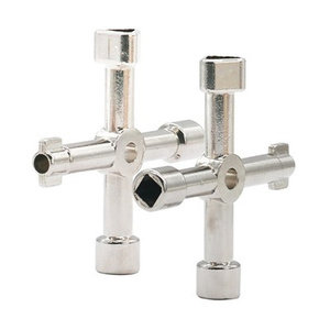 <span class=keywords><strong>Clé</strong></span> universelle multifonction 4 en 1, <span class=keywords><strong>clé</strong></span> triangulaire pour plombier, clés triangulaires pour compteurs de <span class=keywords><strong>gaz</strong></span> et d'électricité, armoires, purge de radiateurs - Product Image 2