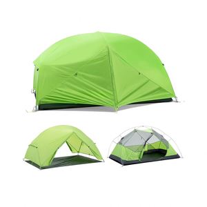 Carpa de Camping Impermeable Ultraligera de Doble Capa con Varillas de Fibra de Vidrio para 3-4 Personas, Cuatro Estaciones, Montaje en 10 Minutos, 2 Piezas de Nailon Ripstop - Product Image 1