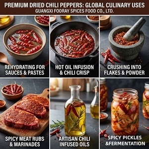 Piments rouges séchés sans tige, cueillis à la main, en vrac, carton de 20 kg, épices nettoyées de qualité supérieure pour la production alimentaire haut de gamme - Product Image 3