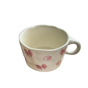 Taza de Cerámica con Diseño Novedoso de Lazo y Arcoíris para Mujer, Segura para Oficina, Capacidad de 300ml, para Verano y Otoño, para Celebridades de Internet - Product Image 5