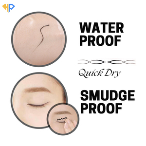 Delineador de Ojos Magnético Negro Mate a Prueba de Agua, Delineador de Ojos de Secado Rápido, Resistente a Manchas, de Larga Duración, Delineador Líquido Anti-Manchas - Product Image 4