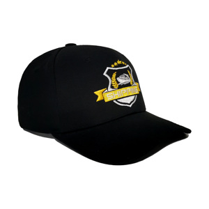 หมวกเบสบอลผ้าฝ้ายสีดำปี 2026 แบบ 6 แผง ทรงแข็ง ปักโลโก้ด้านหน้า ปักโลโก้ด้าน<span class=keywords><strong>หลัง</strong></span> ปีกโค้ง - Product Image 5