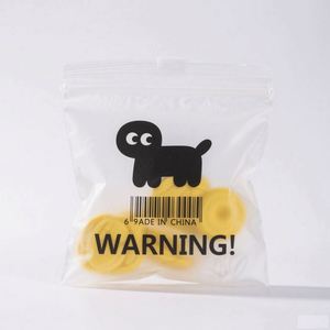100MOQ Custom Screen Printed Transparent EVA PE Frosted Zipper Bag for Clothing Shoes & <b>Socks</b> - Product Image 4