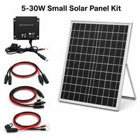 Module de panneau solaire en verre 30W 18V, taille personnalisée avec trous de montage pour lampadaire LED
